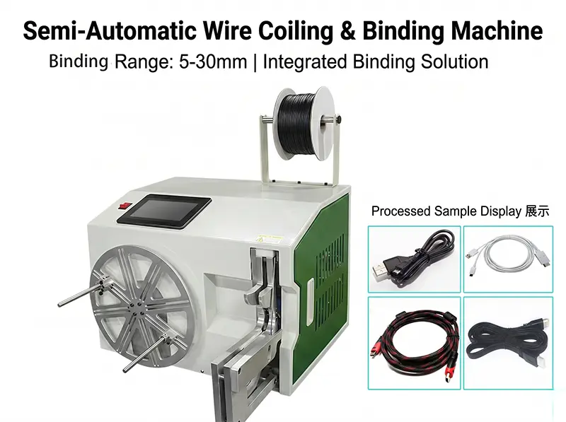 Semi-Automatic Wire Coiling &amp; Binding Machine WPM-212A