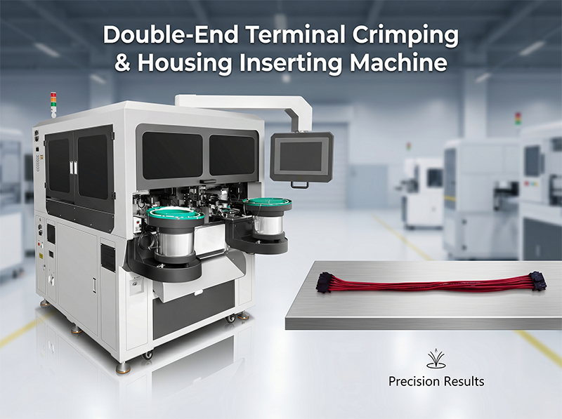 Double-End Terminal Crimping &amp; Housing Inserting Machine JW-CK01