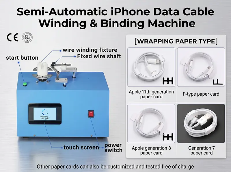 iPhone Data Cable Winding and Binding Machine WPM-K-287