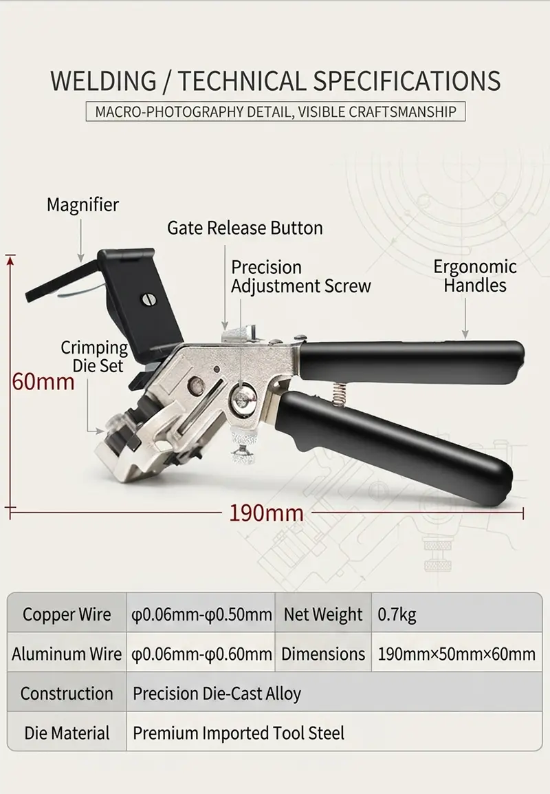 Hand Clamp Cold Pressure Welder JW-CLAMP-1A