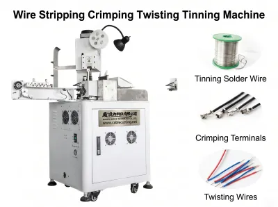Automatic Wire Stripping Crimping Twisting Tinning Machine WPM-151T