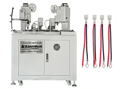 Automatic 3-Side Dual Wire Crimping Machine WPM-038F