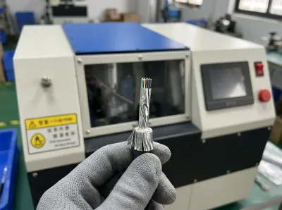 Automatic Cable Shielding Brushing, Folding, and Cutting Machine JW-835 Thumb