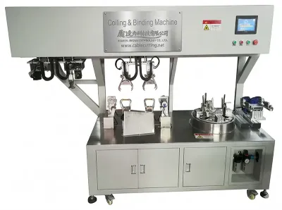 Automatic Cable Coiling & Binding Machine for AC/DC/USB Wires WPM-RT-82T