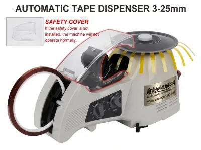 Desktop Automatic Tape Dispenser 3-25mm Width Electronic Cutter ZCUT-8