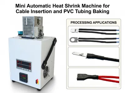 Mini Automatic Heat Shrink Machine for Cable Insertion and PVC Tubing Baking JW‑HST‑05B