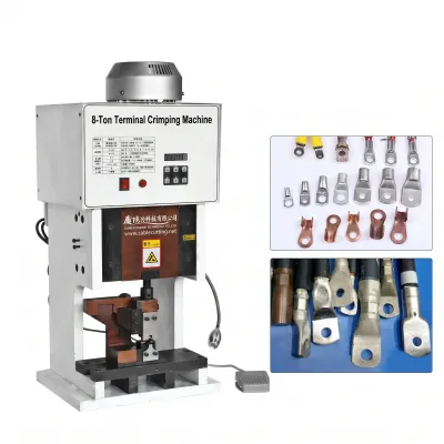 Mute Terminal Crimping Machine 8KN 220V Industrial WPM-8000S