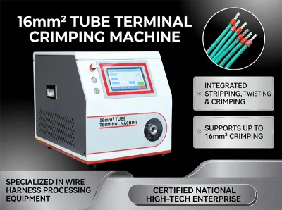 Semi-Automatic Wire Strip Crimp Machine for Pre-Insulated Terminals WPM-5-40