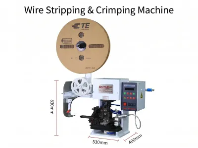 Automatic Wire Stripping & Crimping Machine 5000pcs/h WPM-2008A2