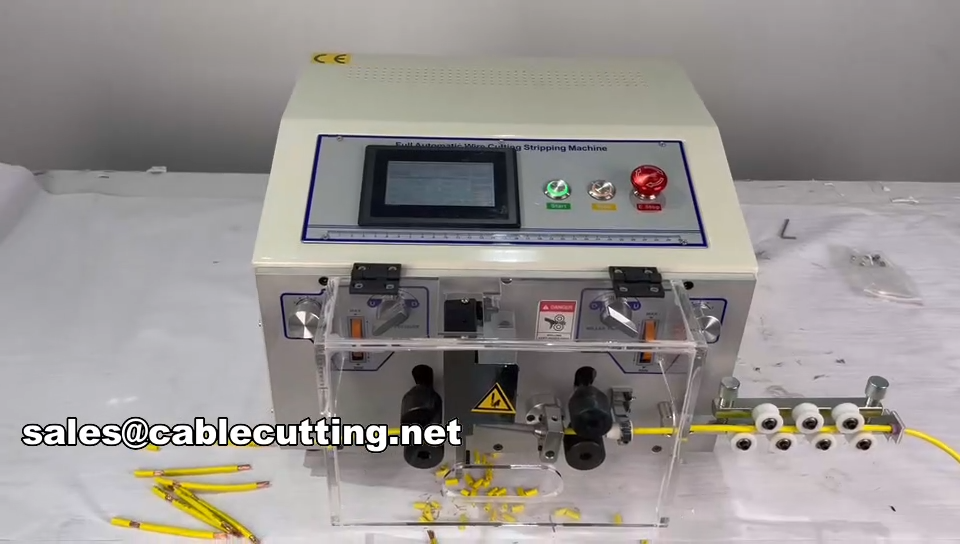 Touch Screen Wire Stripper and Cutter Machine WPM-JES with Video Guide