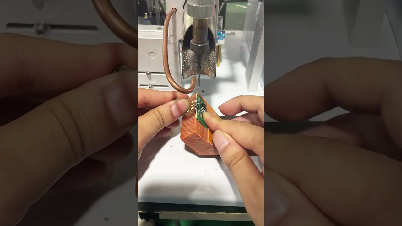Semi Automatic Soldering Machine Potentiometer and Small PLC Board #factory #machine