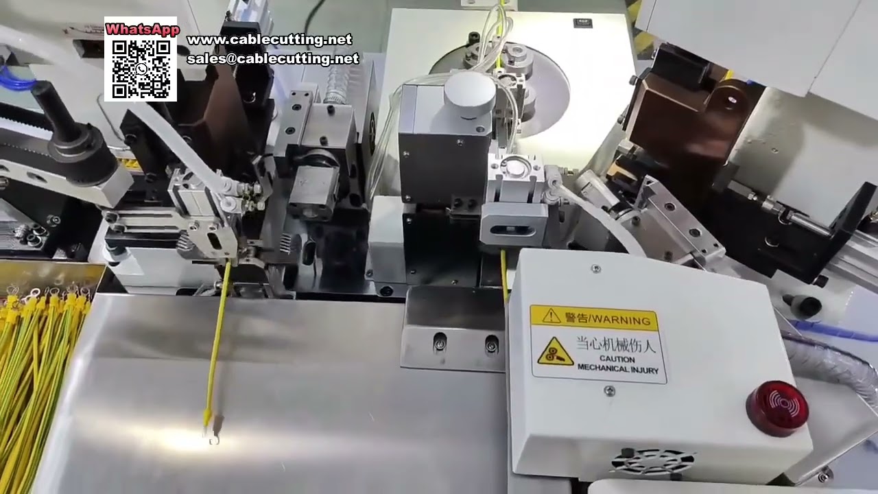 Automatic Cold Pressing Ring Terminal Crimping Machine with Vibratory Bowl Feeder