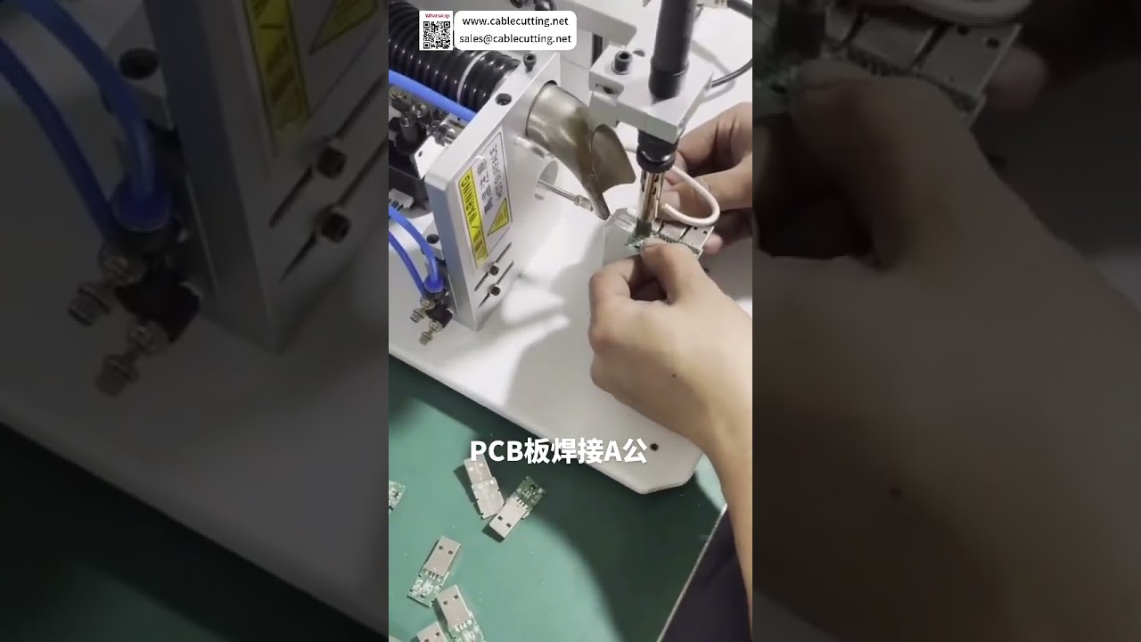 Automatic Wire Soldering Machine  High Efficiency Electronic PCB & Cable Welding Processing Tool