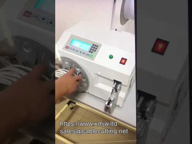 WPM 90 Semi Automatic Double Wire Binding Machine cable Coiling Machine cable Winding Machine