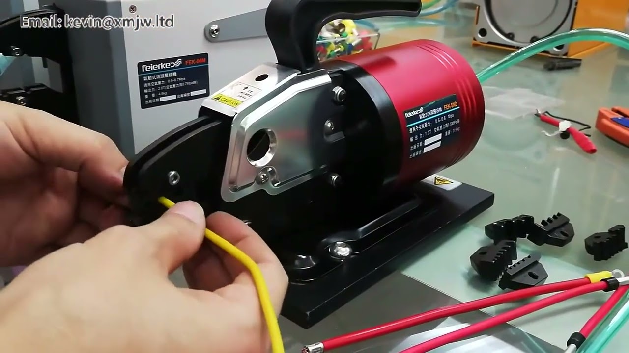 Pneumatic Cable Terminal Crimping Machine Tool for Wire Splice Connectors