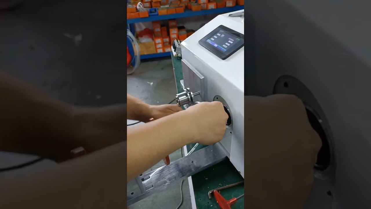 Data Cable Winding Machine #machine #cablewirestrippingmachine #factory