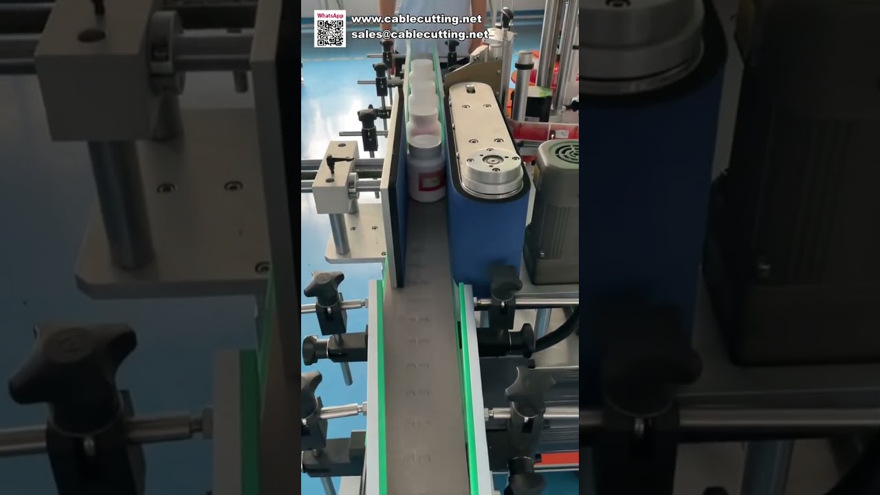 Robust and Simple Automatic Round Bottle Labeling Machine Durable Sticker Applicator for Factory