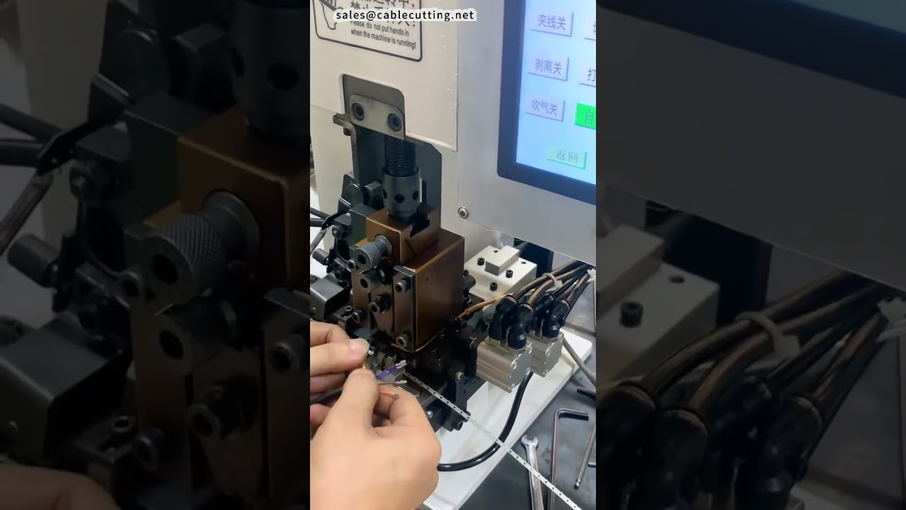 Terminal Crimping Machine  Strip and Crimp Applicator #factory #machine