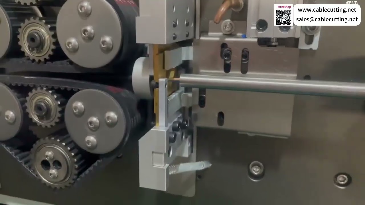 Fully Automatic Inner Outer Stripping Machine Tools Adjustable Cut Stripping Length Operations - Video