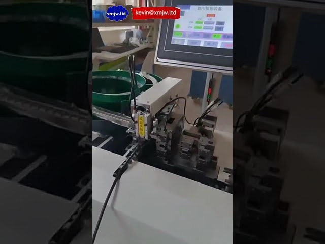 Semi-Automatic RJ-45 Network Wire Crimping Machine with Vibration Plate