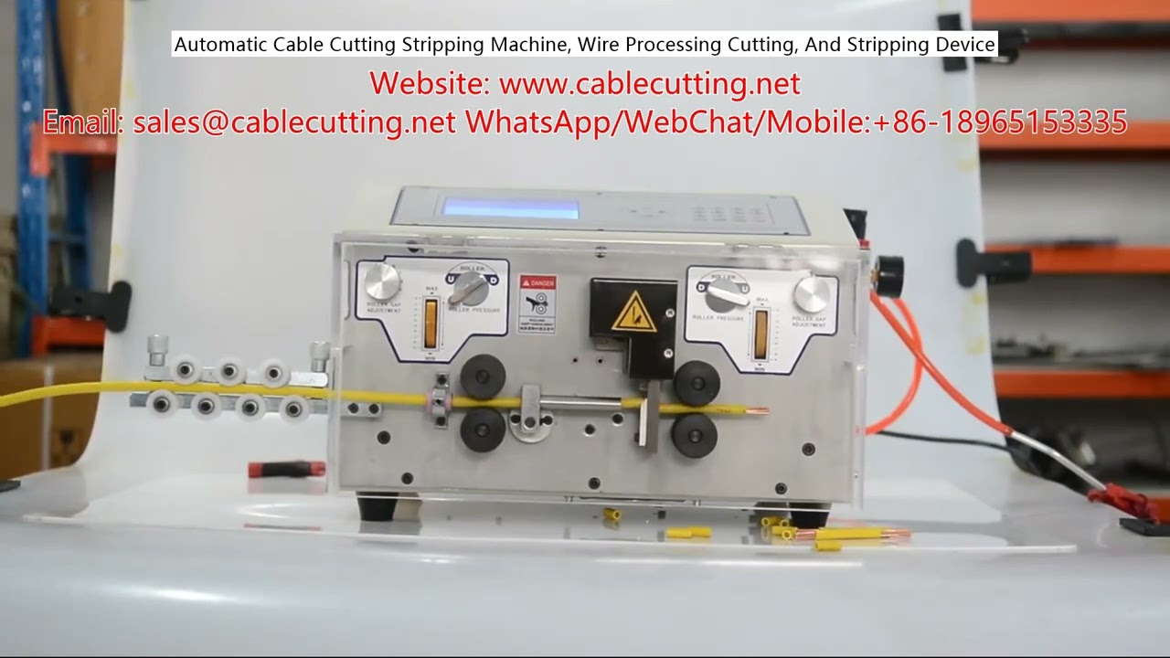 Automatic Cable Cutting and Stripping Machine | Wire Processing Device