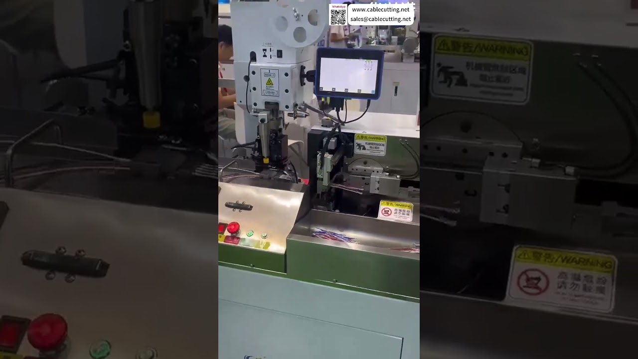 Fully Automatic 5 Wire Crimping Tinning Machine 1 To 5 Tool Settings Roll Systems Custom Set